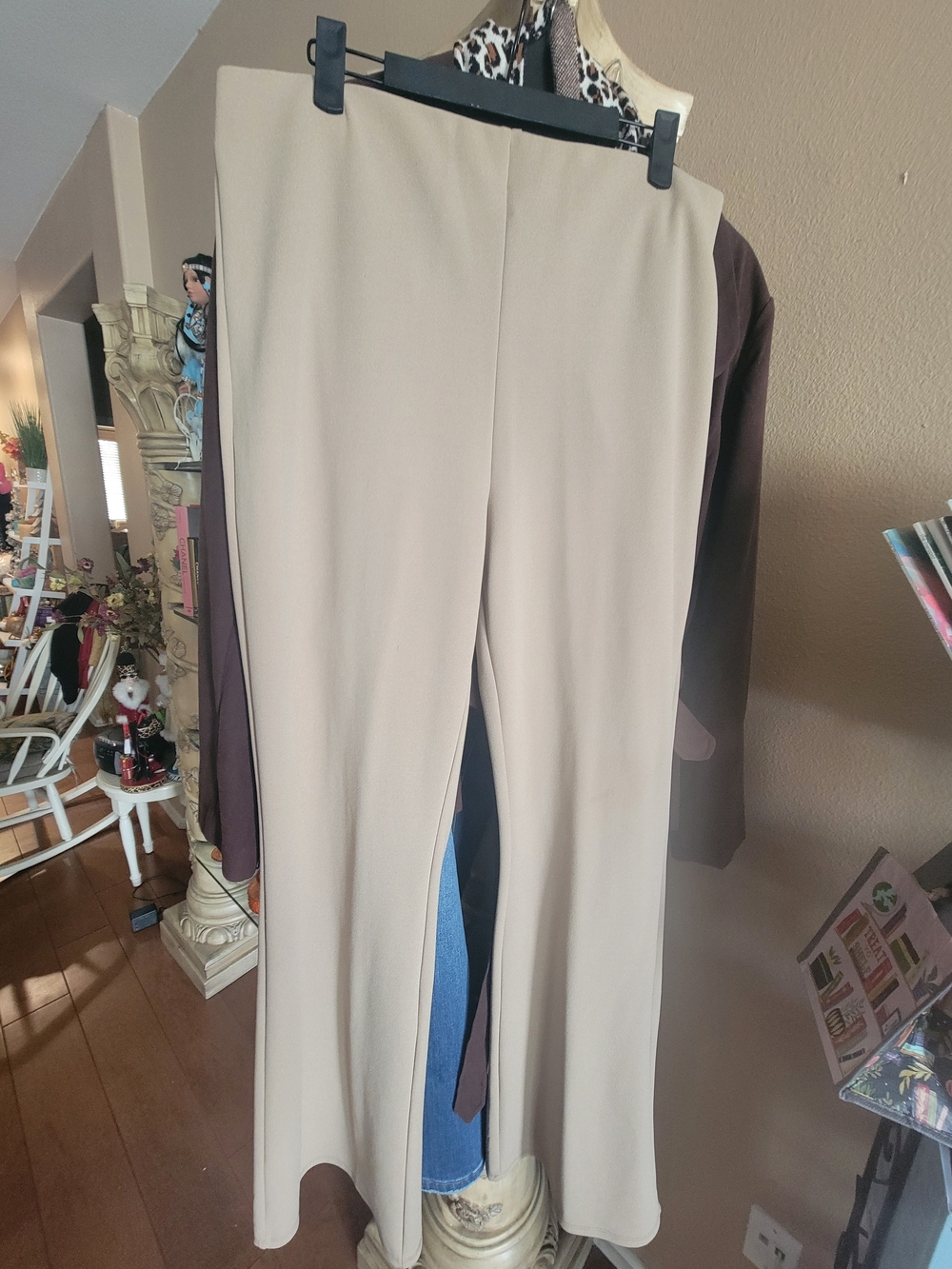 H&M Beige Boot-Cut Flare Pants